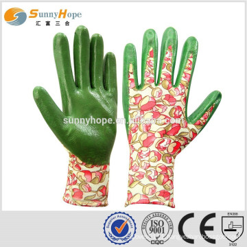 SUNNYHOPE 13gauge safety polka gloves